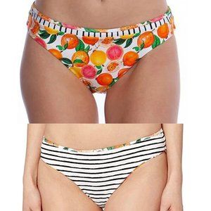 Nanette Lepore Tutti Fruitti Charmer Reversible Bikini Bottoms NWT Size 14